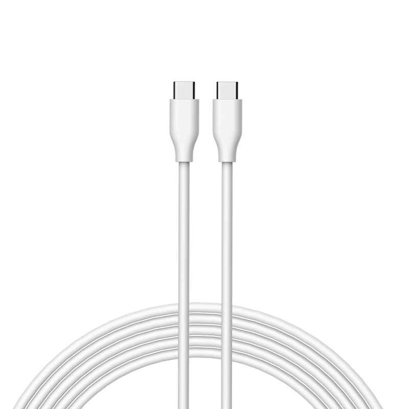 CB-PVC01 C-C PIN 1M CABLE PVC FAST CHARGE WHITE