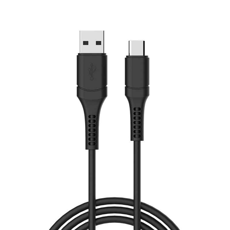 CB-PVC03 USB-TC 1M 2A CABLE FOR PHONE BLACK