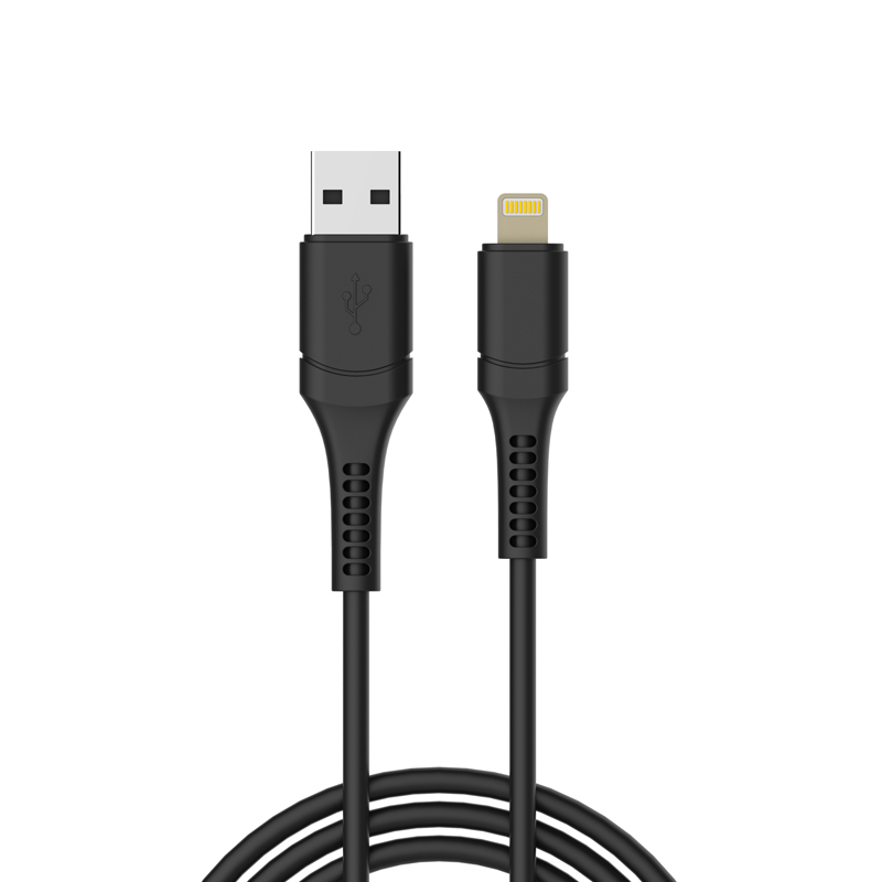 CB-PVC03 USB-LIGHTNING 1M 2A CABLE FOR PHONE BLACK